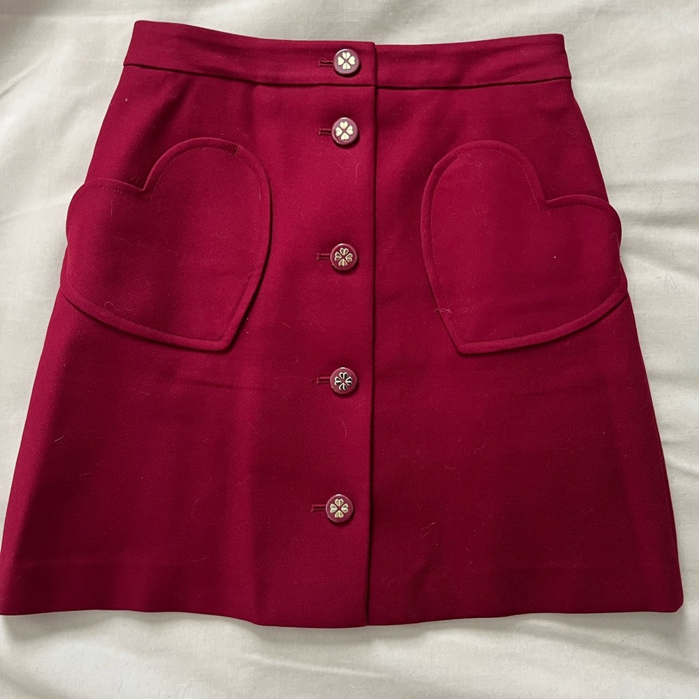 Kate Spade Heart Pocket Skirt NWOT